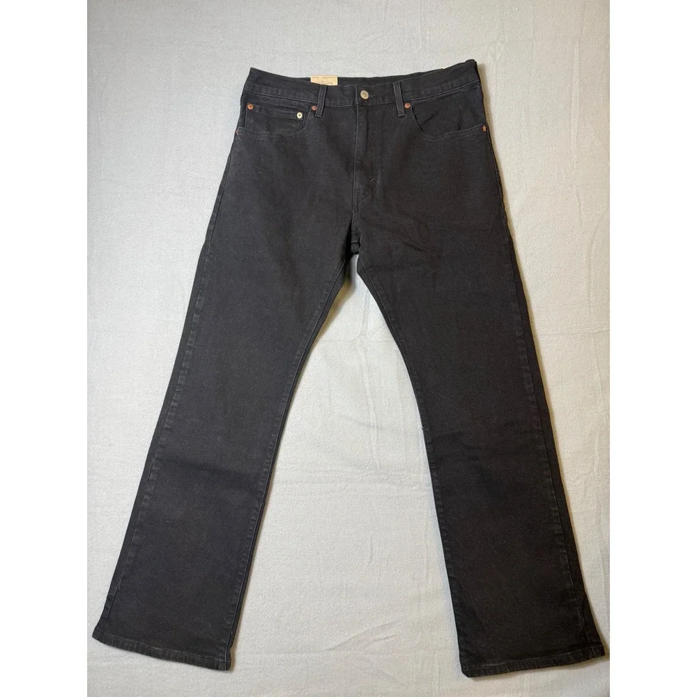 Levi's 517 Bootcut Men Jeans 34x30 Black NWT Slim Fit Denim 00517-3064